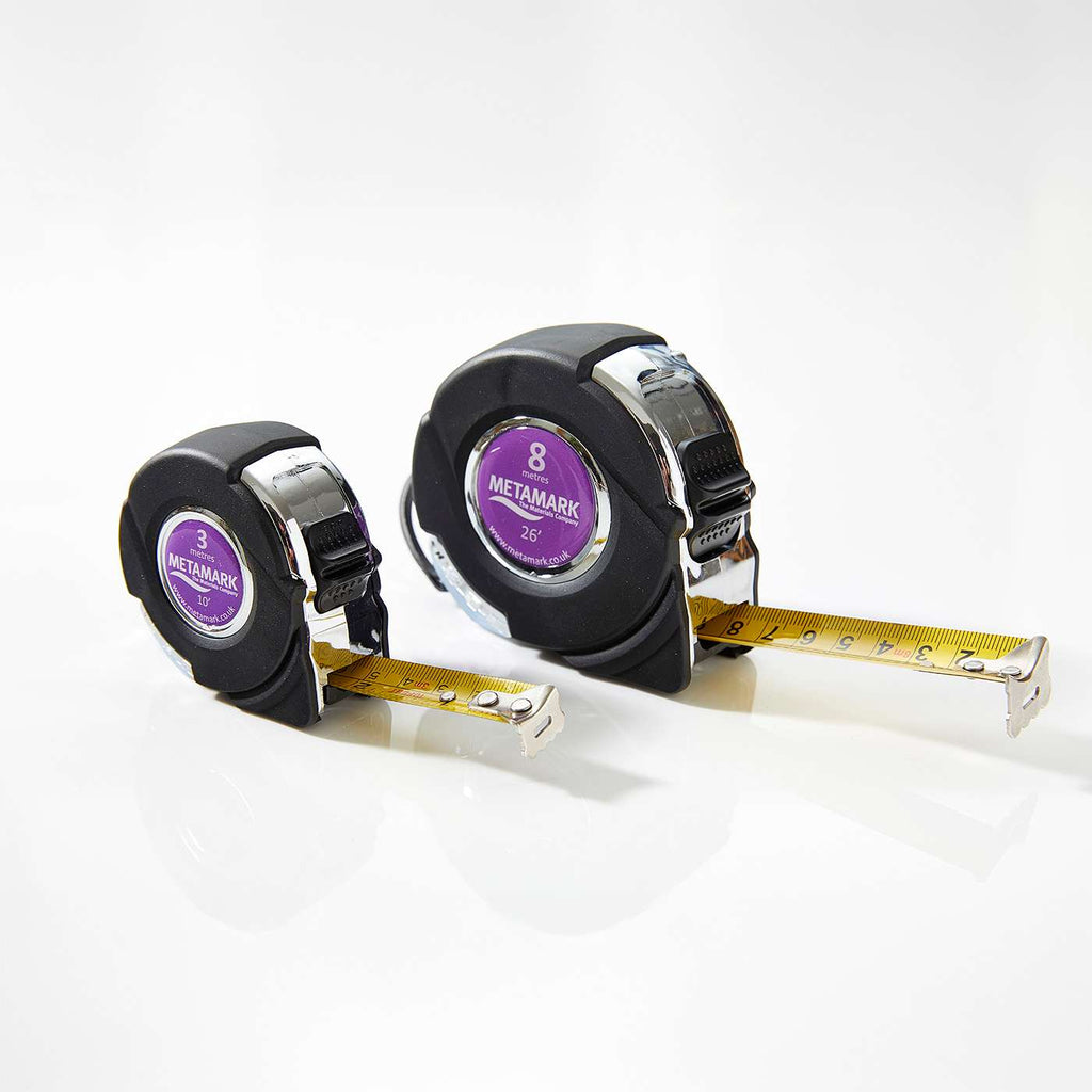 Metamark SoftGrip Chrome Tape Measure